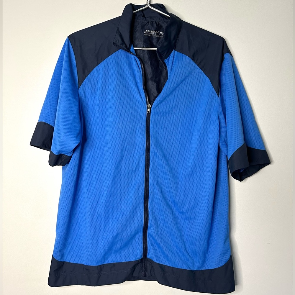 Nike blue fitstorm golf shirt shirt sleeve